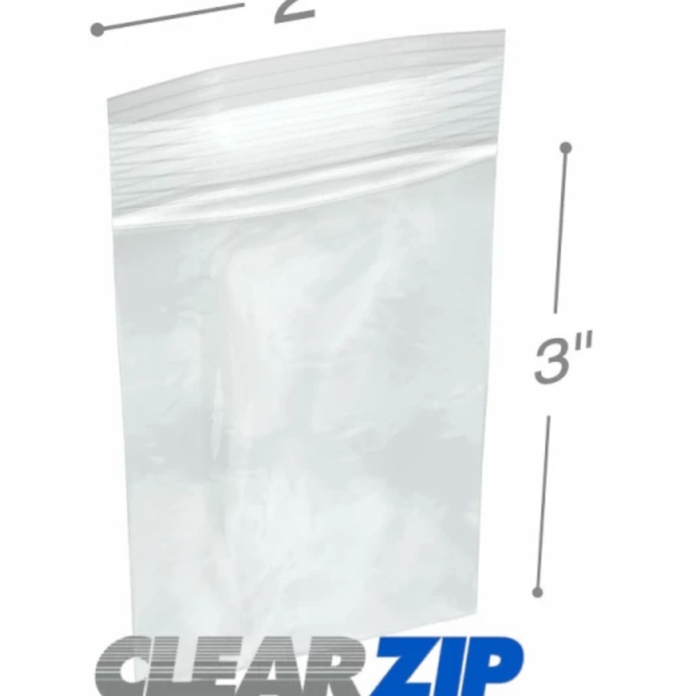 100 ClearZip Resealable Bags